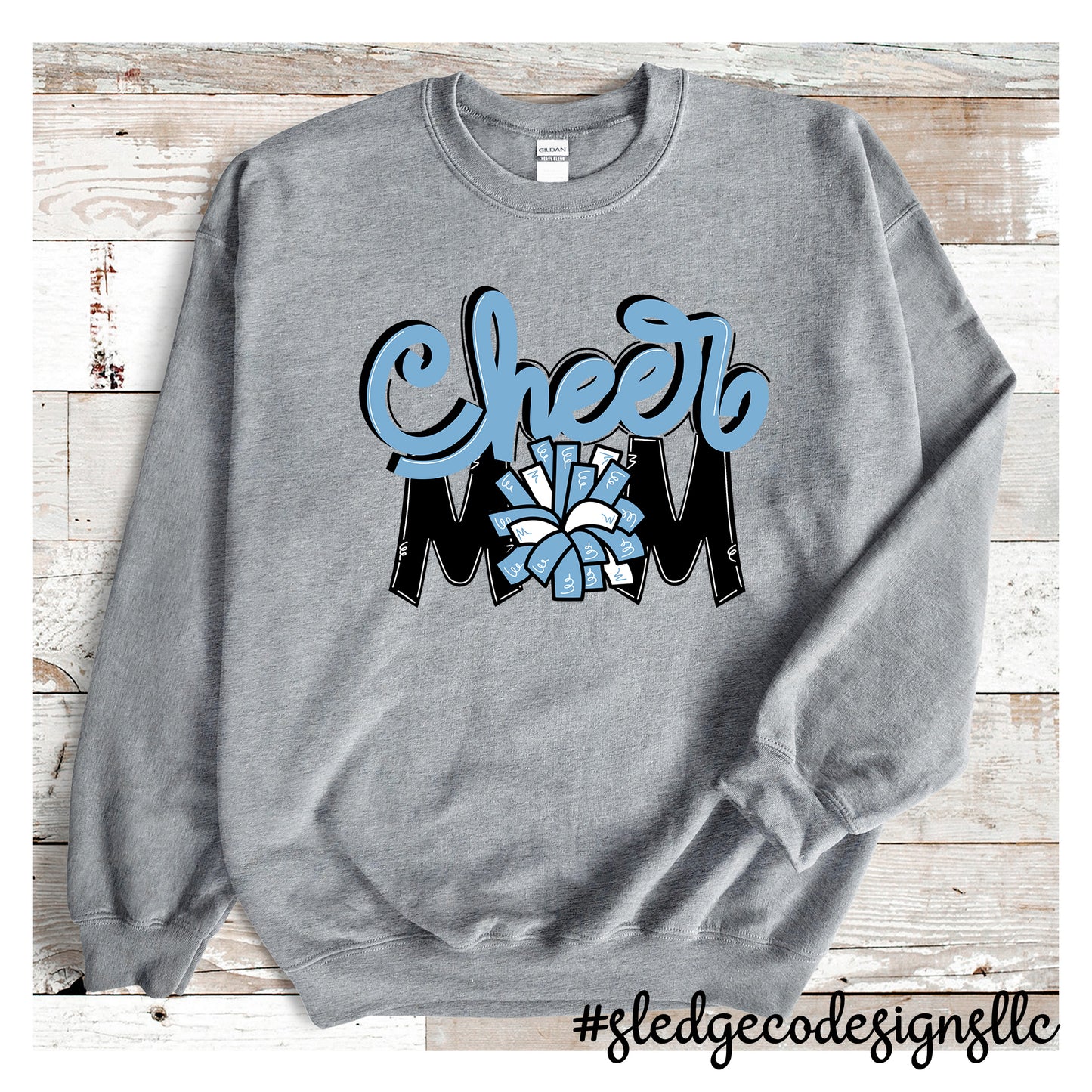 CHEER MOM | SKY BLUE | UNISEX SWEATSHIRT