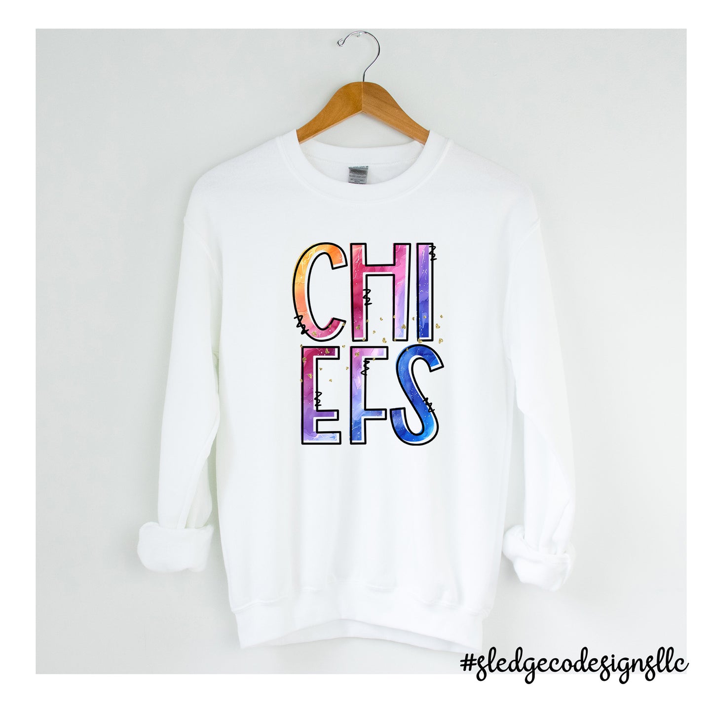 MAGNOLIA HEIGHTS CHIEFS | WATERCOLOR | UNISEX CUSTOM SWEATSHIRT