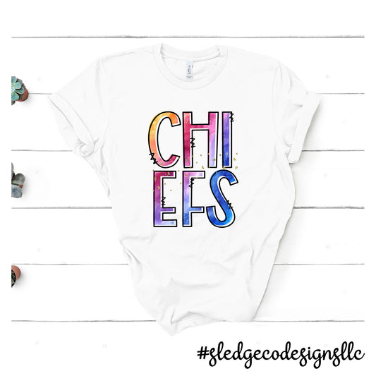 CHIEFS | WATERCOLOR | Custom Unisex Tshirt