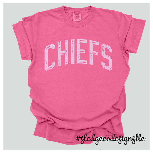 PINK CHIEFS COLLEGED | PINK OUT DAY |  Custom Unisex Tshirt