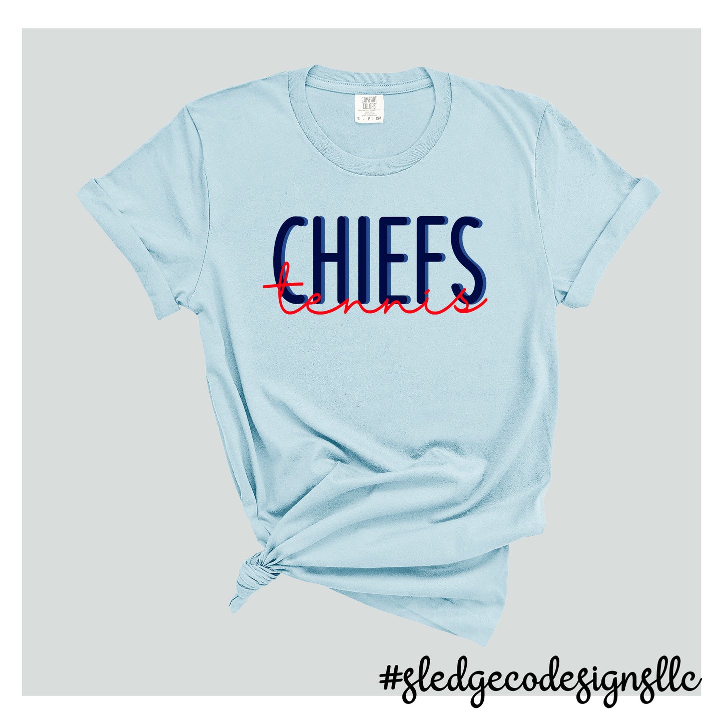 CHIEFS TENNIS HAND DRAWN | COMFORT COLORS Custom Unisex Tshirt