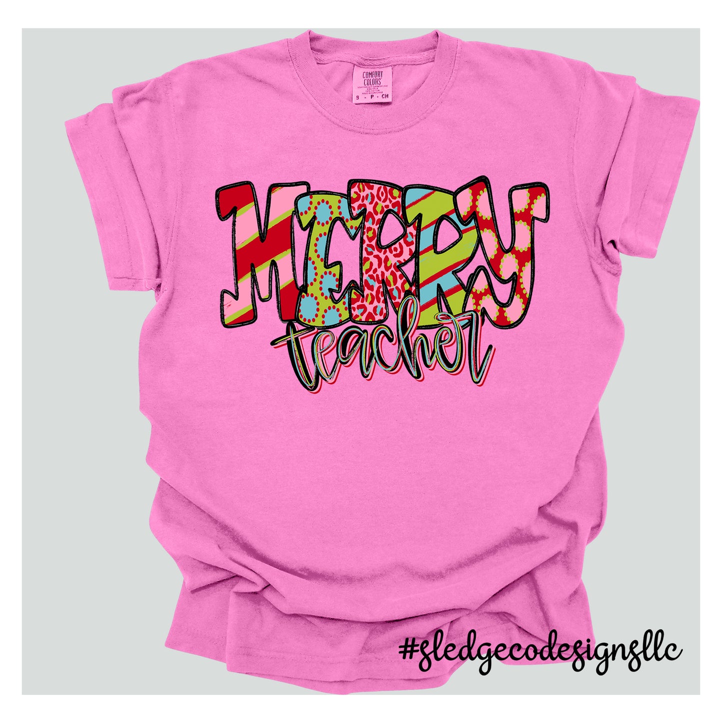 MERRY TEACHER | CHRISTMAS TEE | Custom Unisex TSHIRT