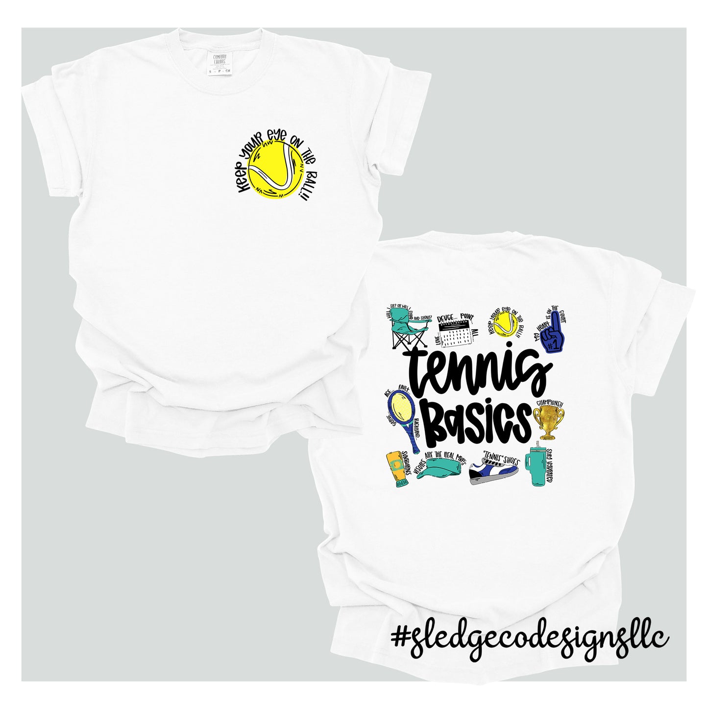 TENNIS BASICS | MOM | Custom Unisex TSHIRT