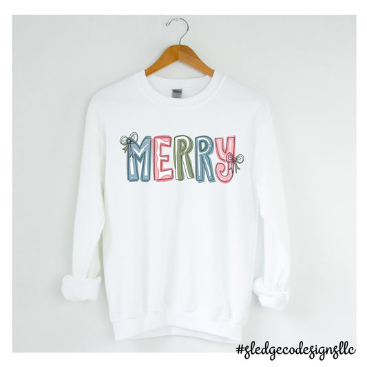 PASTEL MERRY | CUSTOM UNISEX Sweatshirt