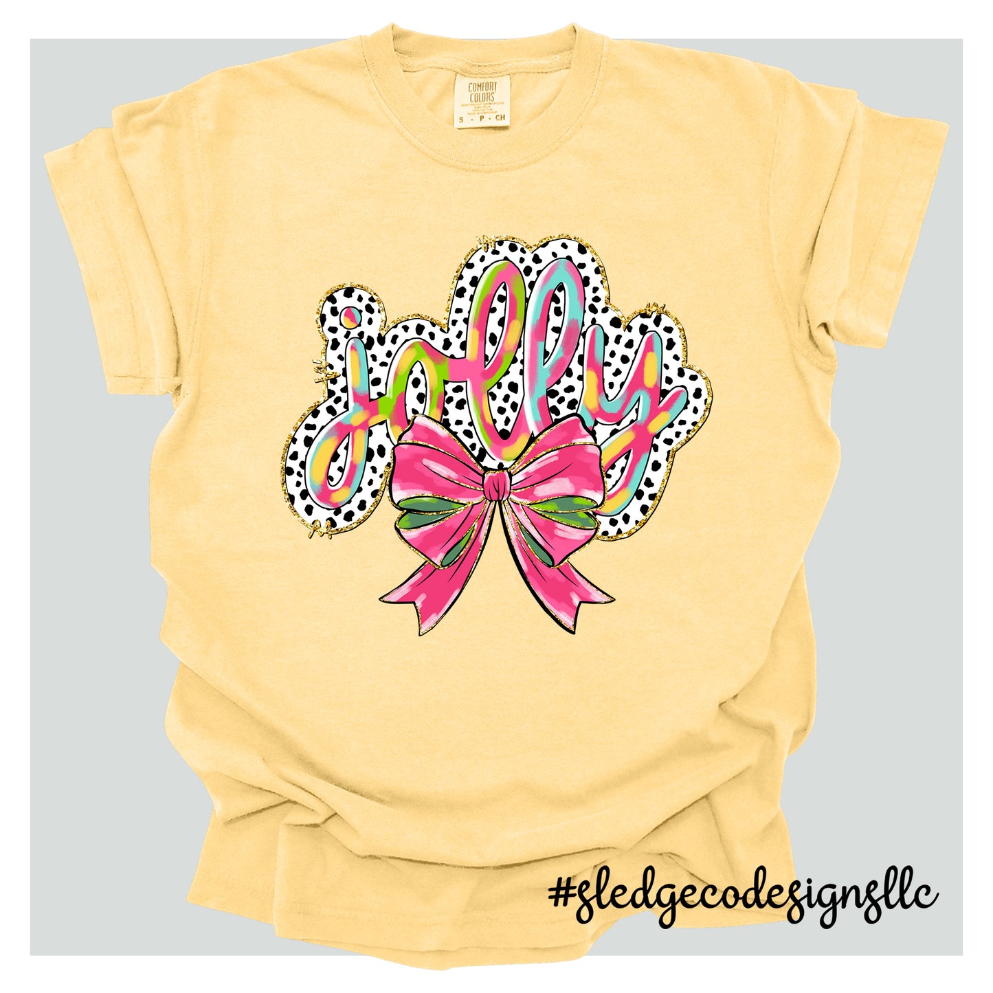 JOLLY BLACK AND WHITE | CHRISTMAS TEE | Custom Unisex TSHIRT