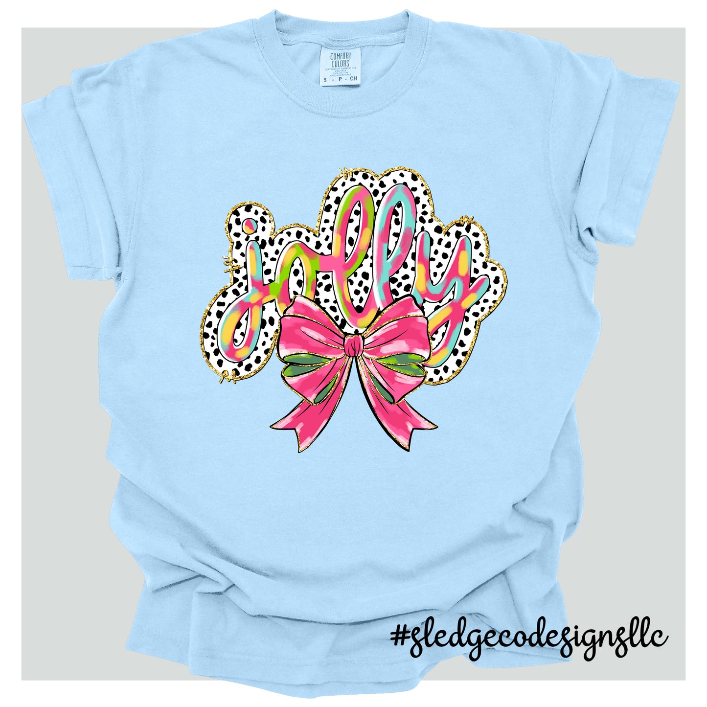 JOLLY BLACK AND WHITE | CHRISTMAS TEE | Custom Unisex TSHIRT