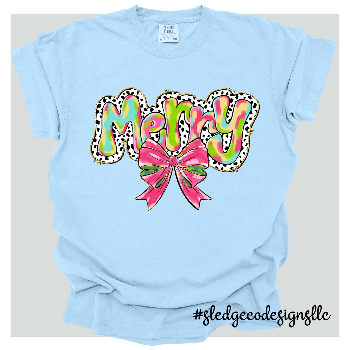 MERRY BLACK AND WHITE | CHRISTMAS TEE | Custom Unisex TSHIRT