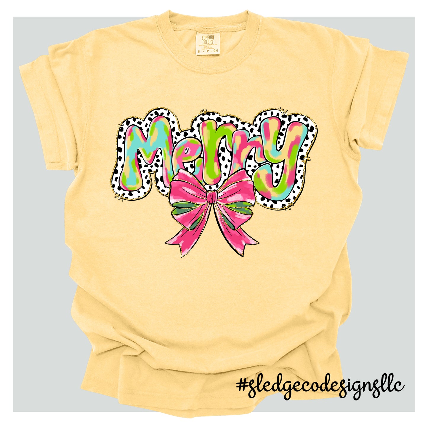 MERRY BLACK AND WHITE | CHRISTMAS TEE | Custom Unisex TSHIRT