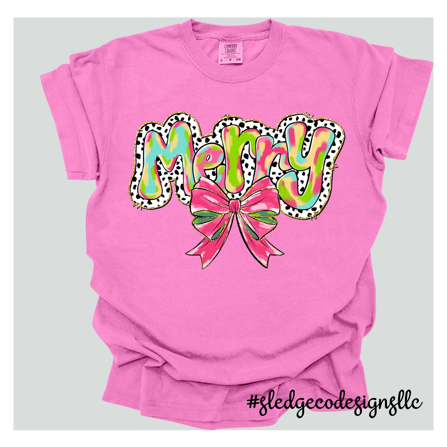 MERRY BLACK AND WHITE | CHRISTMAS TEE | Custom Unisex TSHIRT