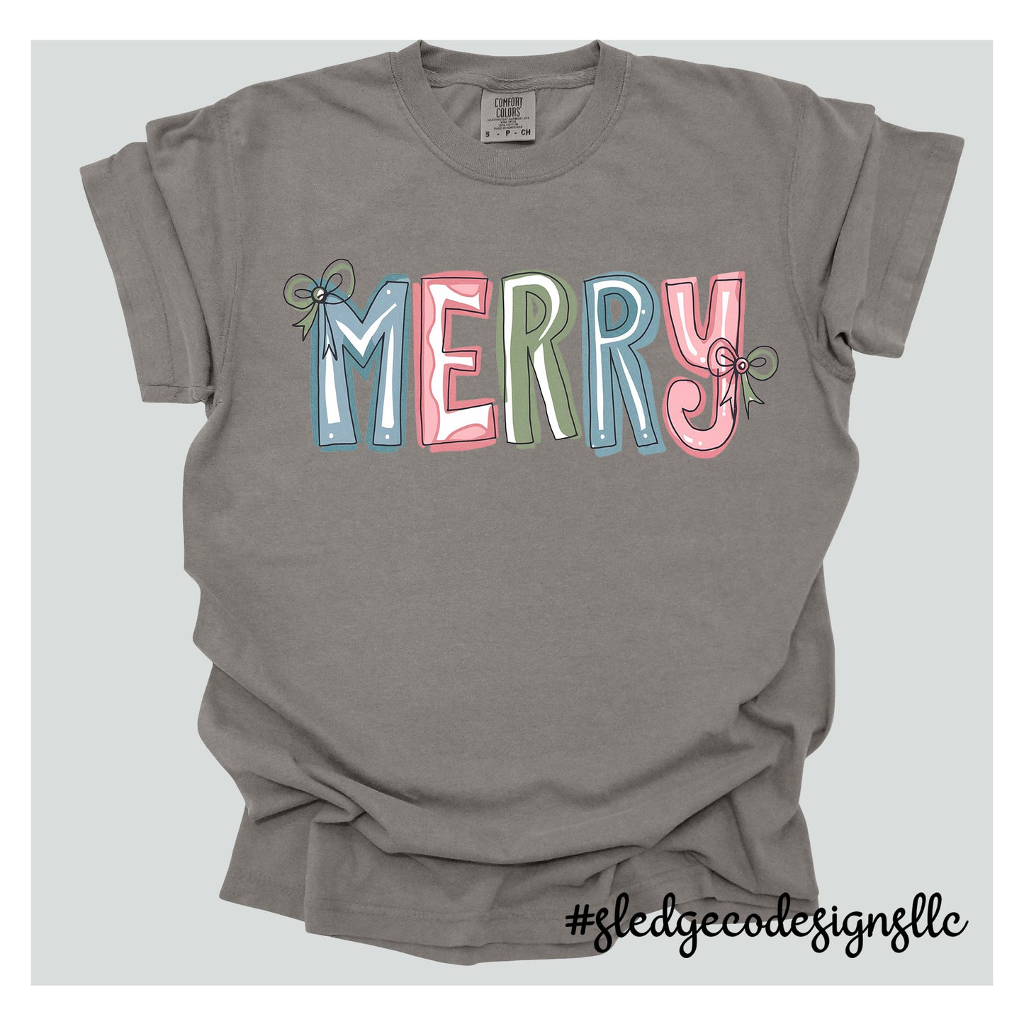 PASTEL MERRY | CHRISTMAS TEE | Custom Unisex TSHIRT