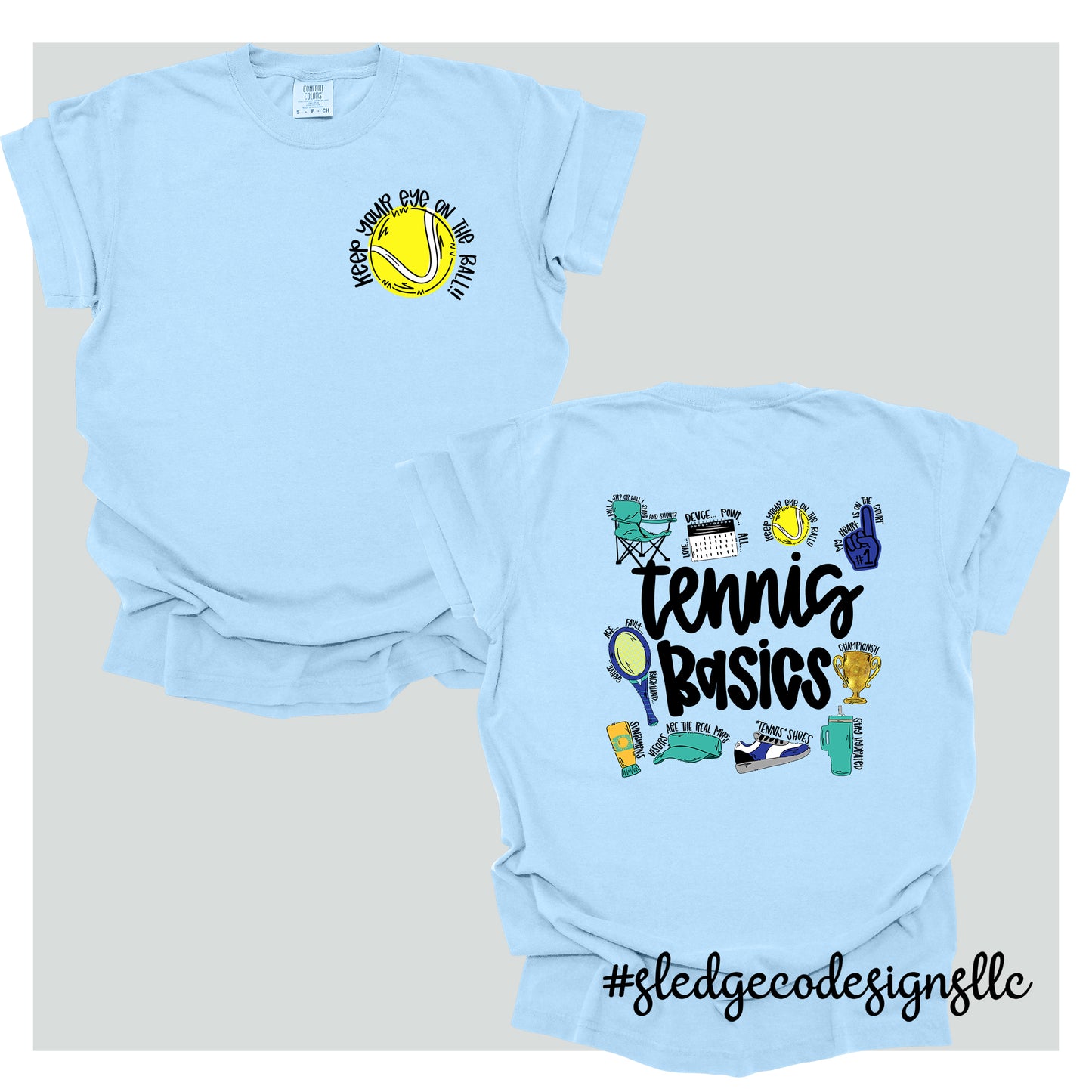 TENNIS BASICS | MOM | Custom Unisex TSHIRT