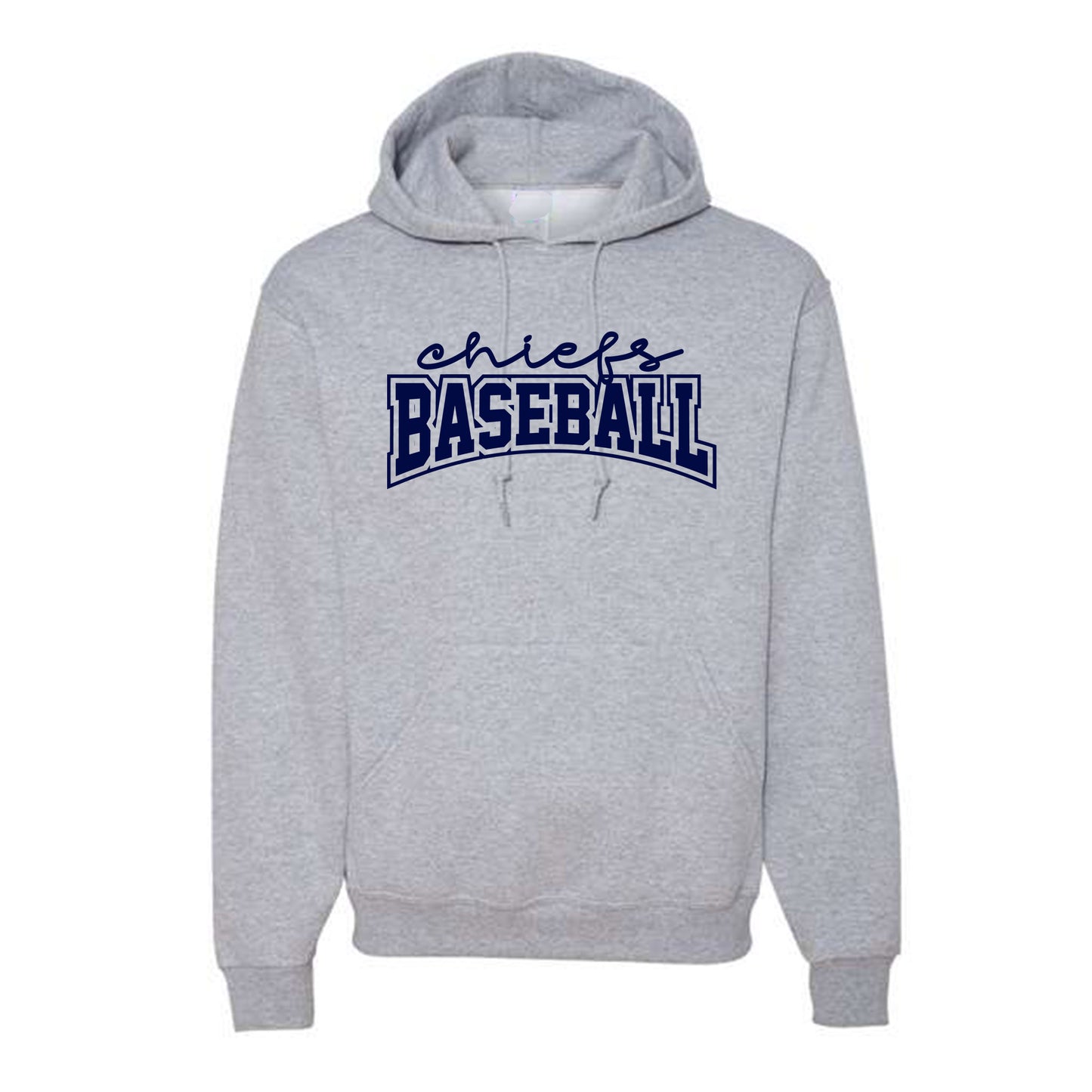 CHIEFS BASEBALL | UNISEX CUSTOM GREY HOODIE