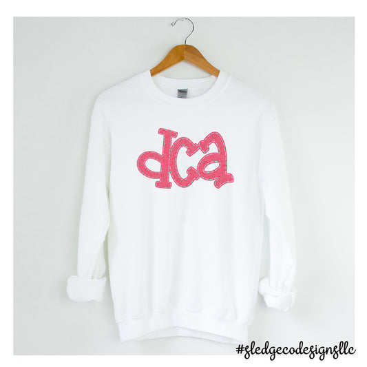 Desoto Christian Academy | PINK STITCHED | CUSTOM UNISEX SWEATSHIRT