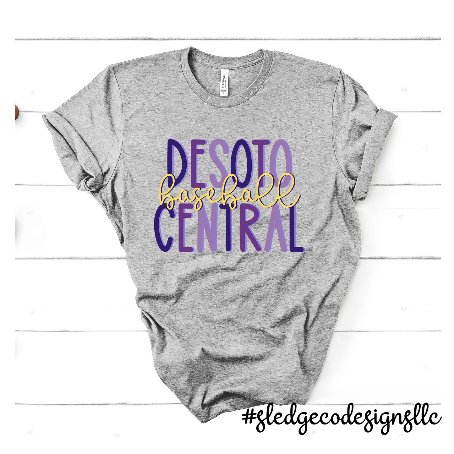 Desoto Central Jags Baseball STACKED | Custom Unisex Tshirt