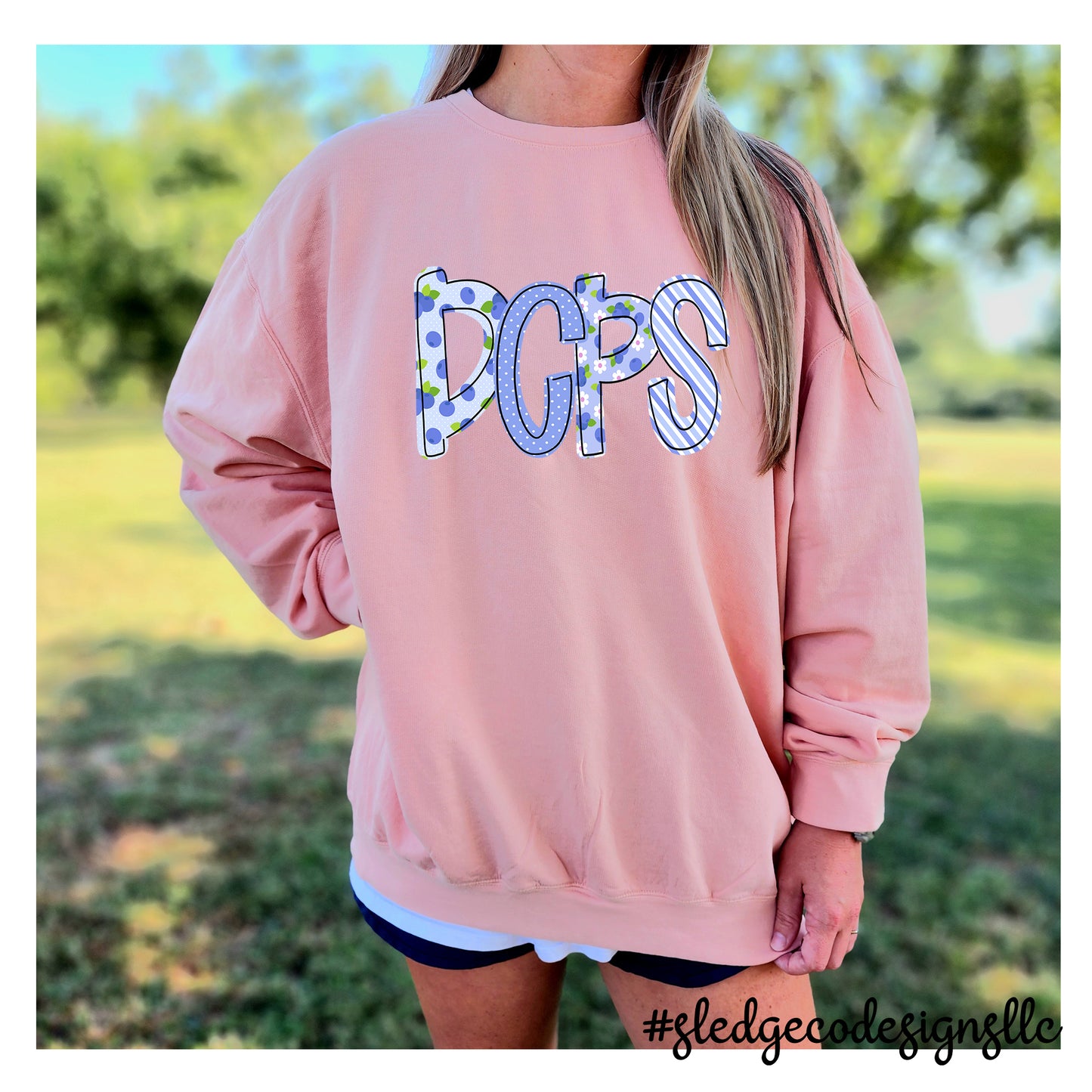 DESOTO CENTRAL PRIMARY  | BLUEBERRY |  COMFORT COLORS LIGHT WEIGHT SWEATSHIRT