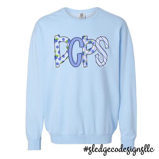 DESOTO CENTRAL PRIMARY  | BLUEBERRY |  COMFORT COLORS LIGHT WEIGHT SWEATSHIRT