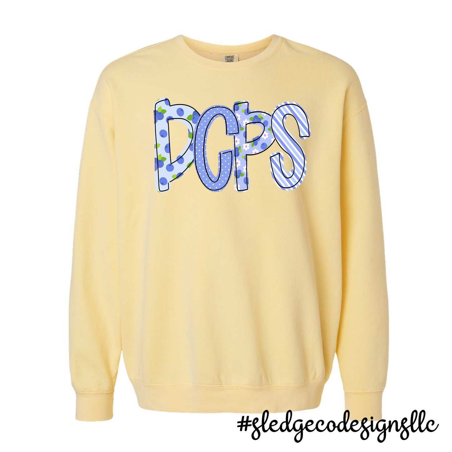 DESOTO CENTRAL PRIMARY  | BLUEBERRY |  COMFORT COLORS LIGHT WEIGHT SWEATSHIRT