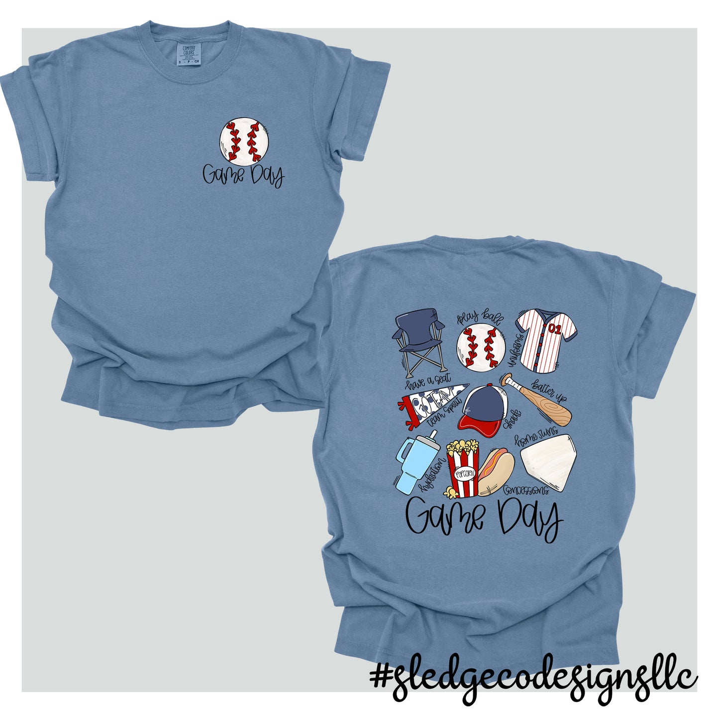 BASEBALL GAME DAY | Custom Unisex TSHIRT