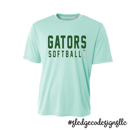 Lake Cormorant FAST PITCH SOFTBALL  | GATORS MS | CUSTOM UNISEX DRI FIT TSHIRT
