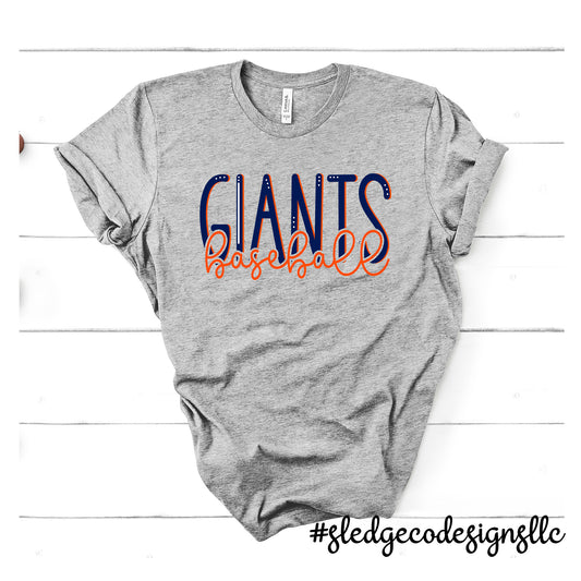 GIANTS BASEBALL DUO | Custom Unisex Tshirt