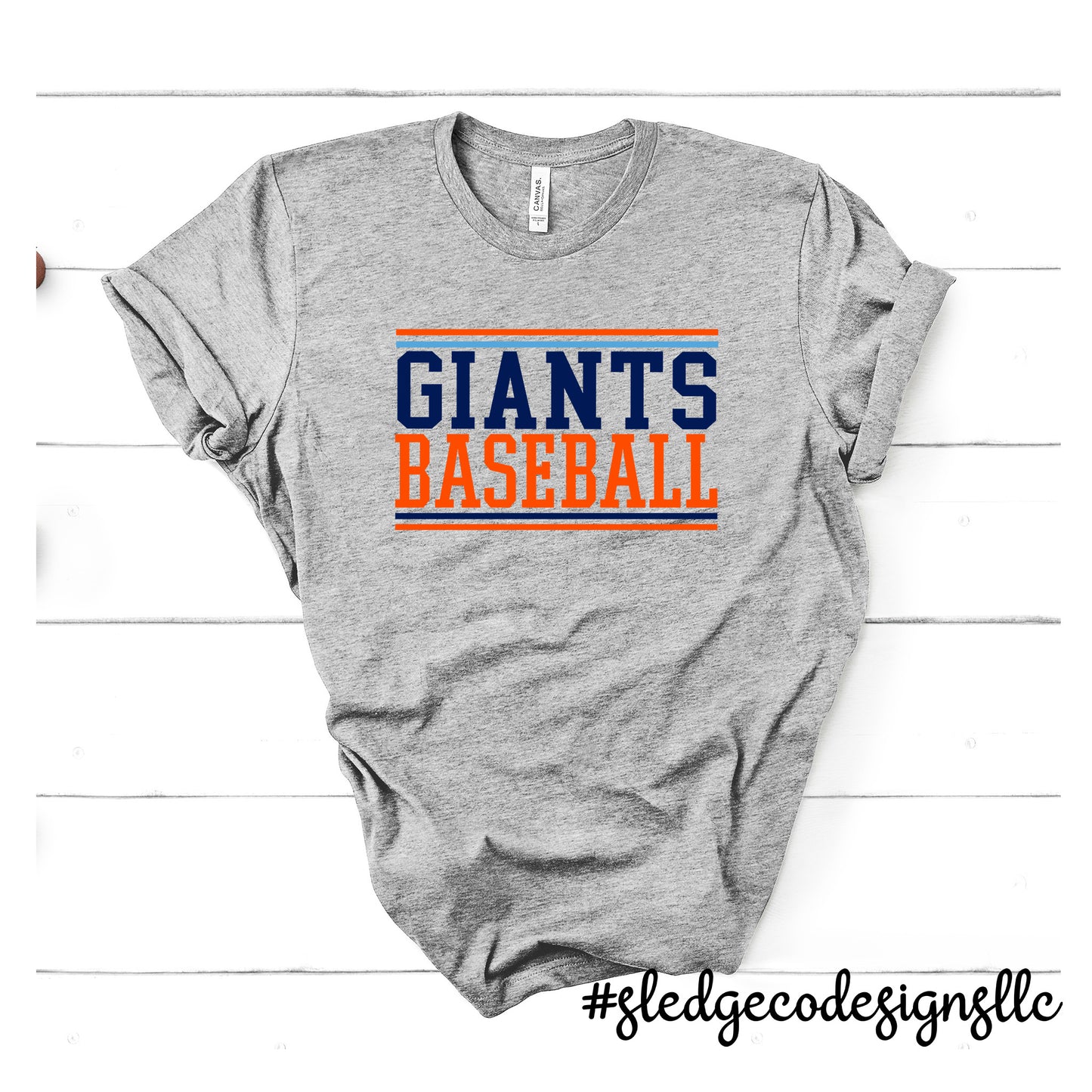 GIANTS BASEBALL STACKED | Custom Unisex Tshirt