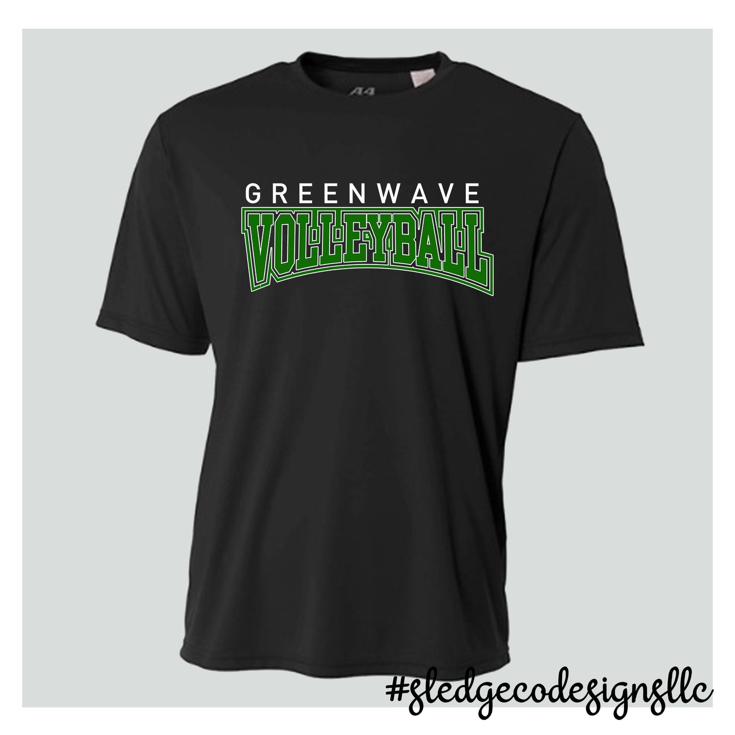 PRE-ORDER | NORTH DELTA | GREENWAVE VOLLEYBALL | A4 DRI-FIT CUSTOM Unisex Tshirt