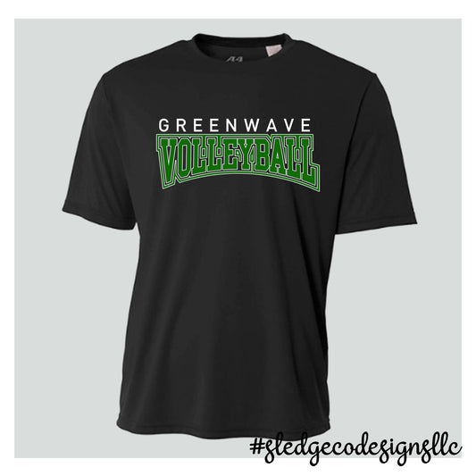 PRE-ORDER | NORTH DELTA | GREENWAVE VOLLEYBALL | A4 DRI-FIT CUSTOM Unisex Tshirt