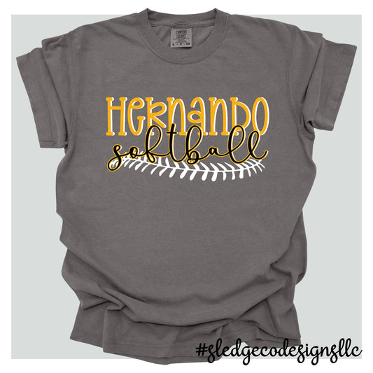 HERNANDO TIGERS | SOFTBALL | Custom Unisex TSHIRT