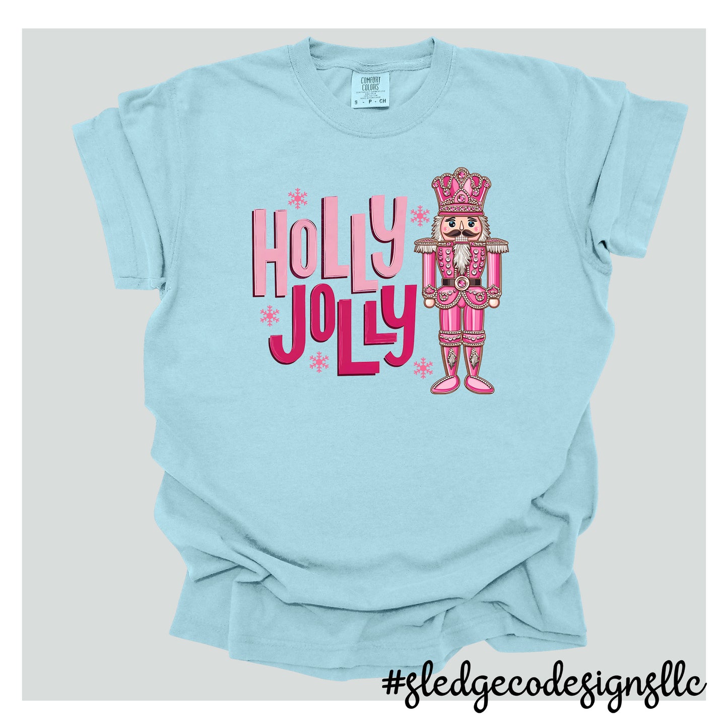 HOLLY JOY NUTCRACKER | BLUE | CHRISTMAS | Custom Unisex TSHIRT