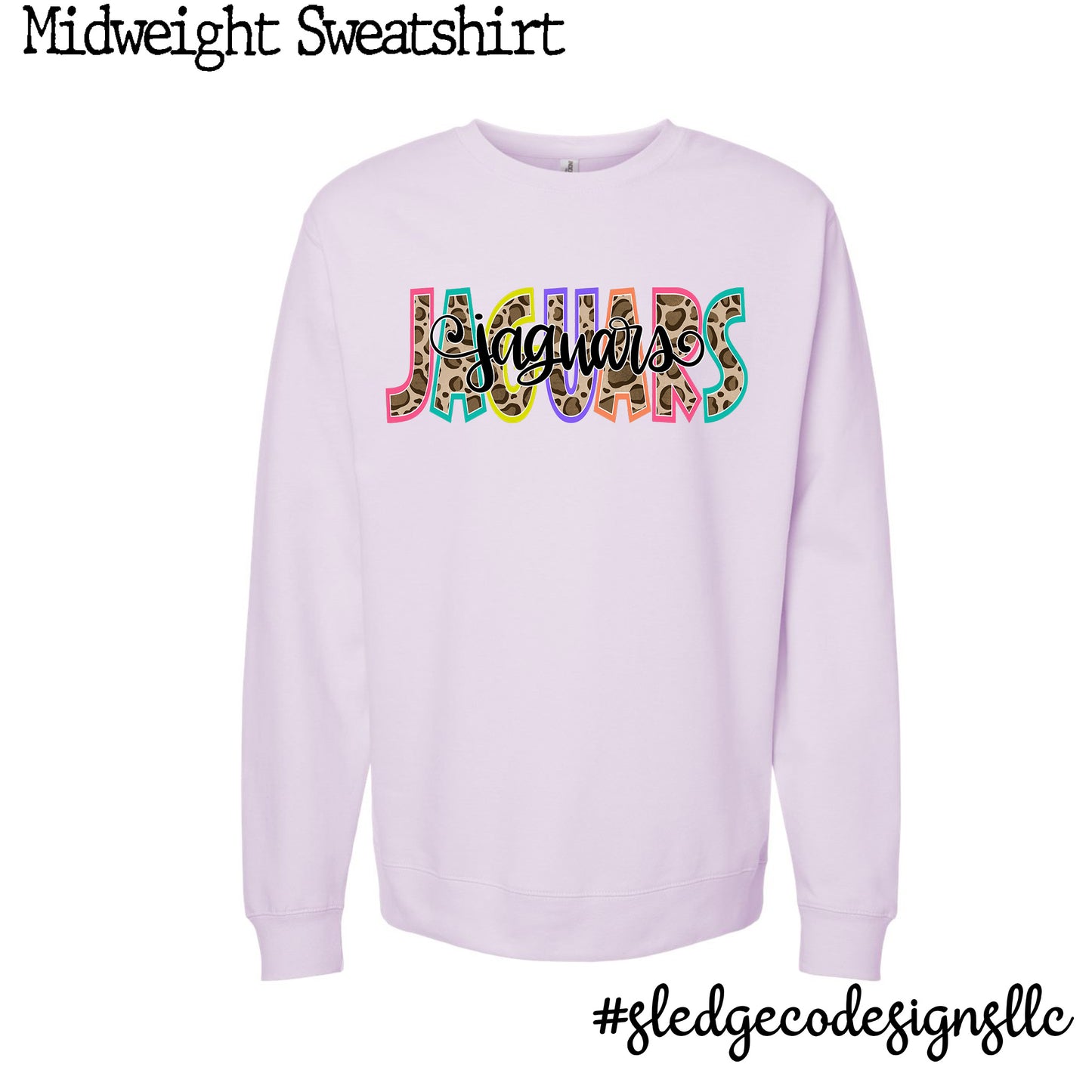 JAGUARS SOFTBALL LOGO - UNISEX SWEATSHIRT - Lavender