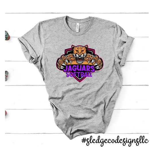 Jaguars Competitive Softball TRADITIONAL LOGO TEE  | Custom Unisex Tshirt