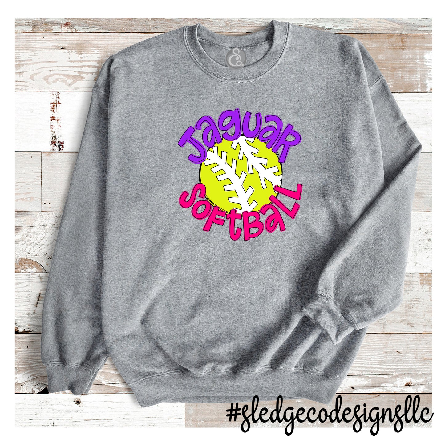 Jaguars Softball HANDDRAWN | Custom Unisex SWEATSHIRT