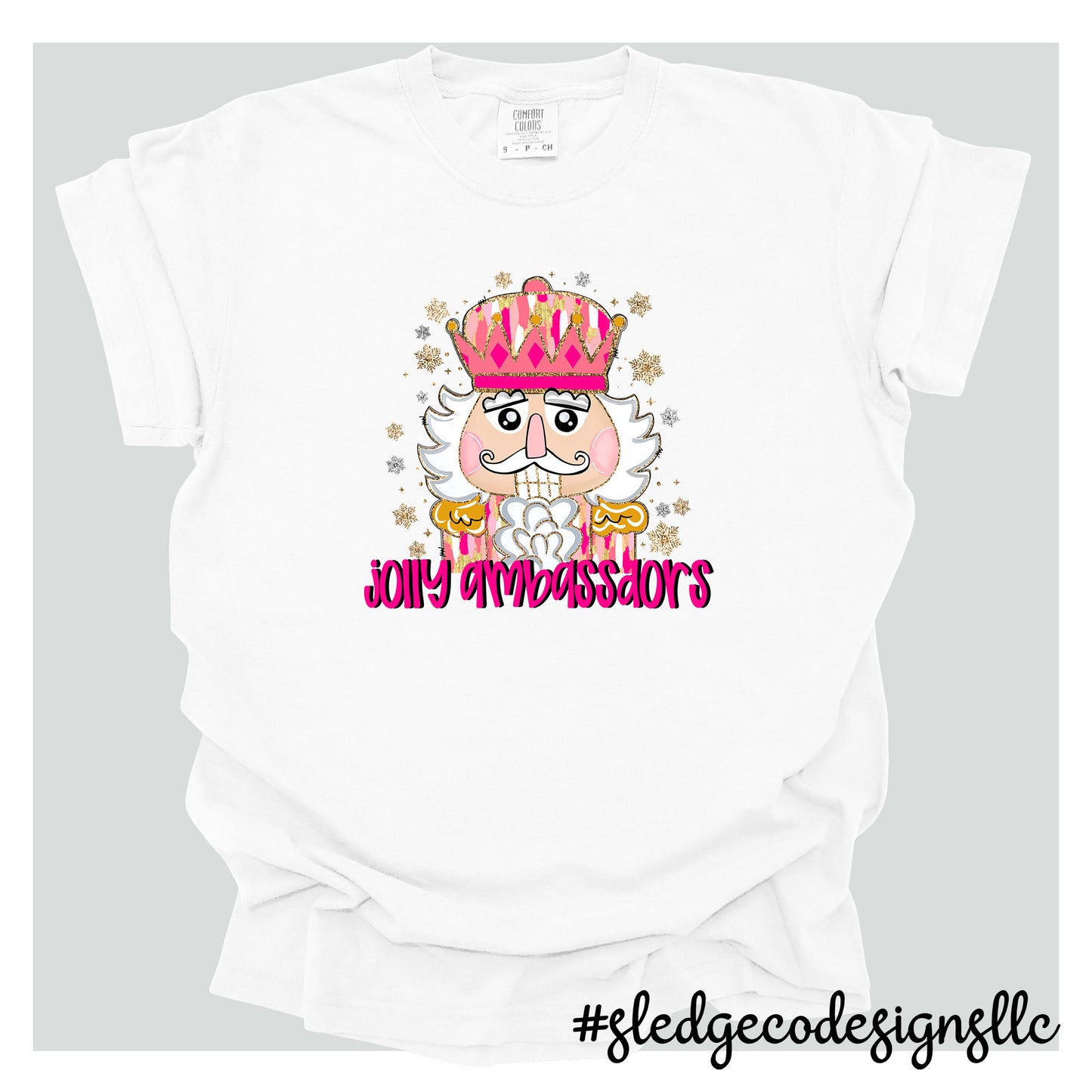 CUSTOM CHRISTMAS JOLY NUTCRACKER TSHIRTS | ADD YOUR NAME/SCHOOL | UNISEX TSHIRT