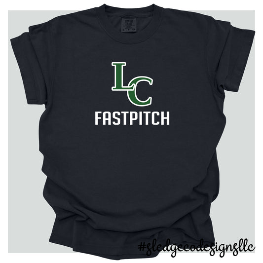 LC FAST PITCH GIRL SOFTBALL | BLACK | CUSTOM UNISEX TSHIRT