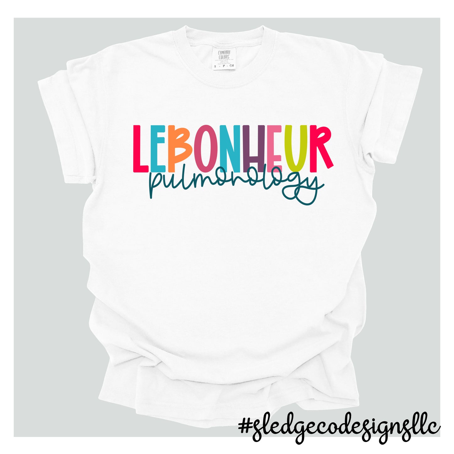 LeBonheur Pulmonology | BOLD | UNISEX CUSTOM Tshirt