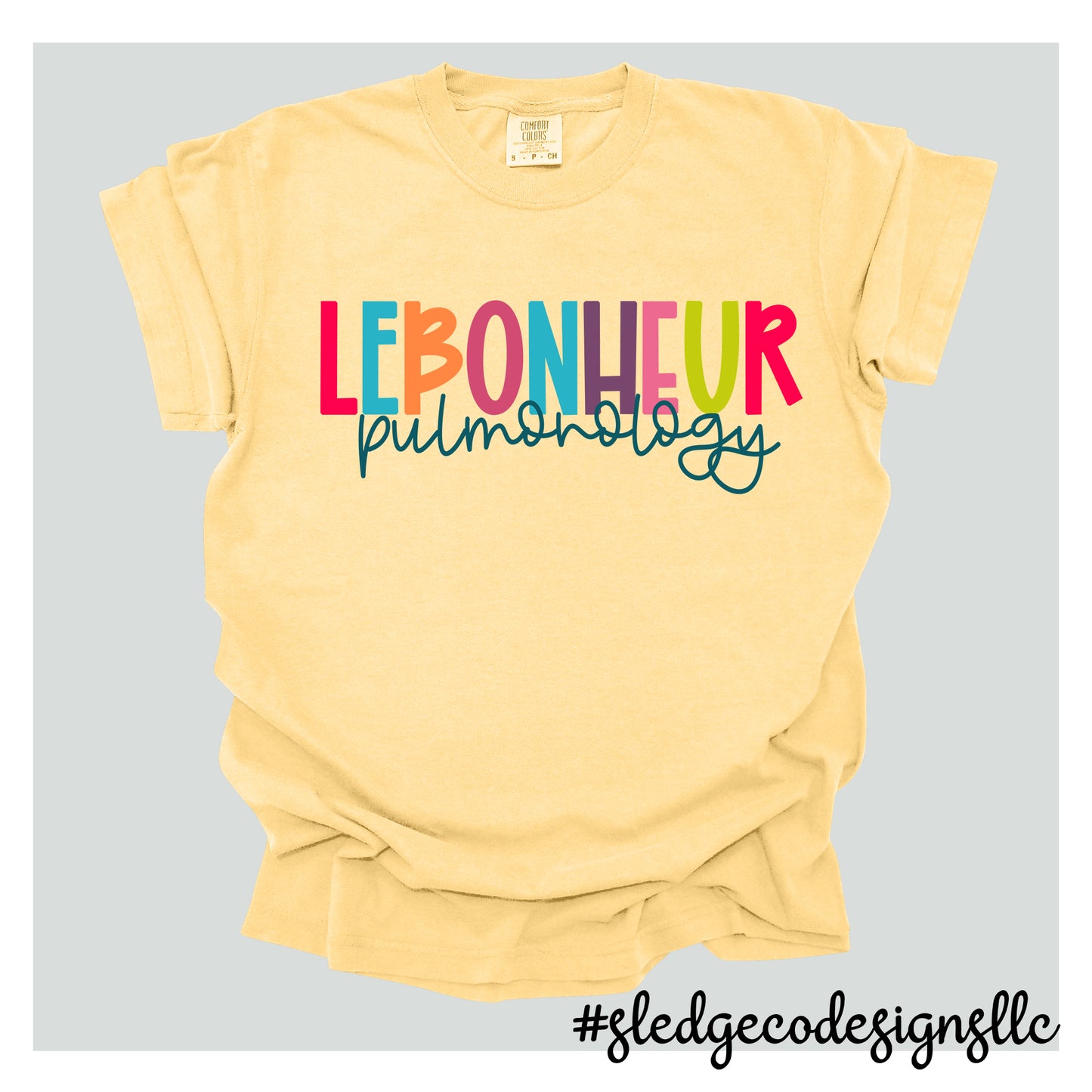 LeBonheur Pulmonology | BOLD | UNISEX CUSTOM Tshirt