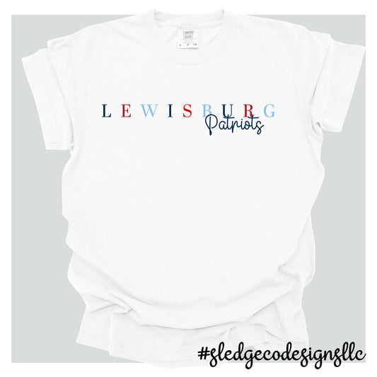 LEWISBURG PATRIOTS | SPIRITWEAR | Custom Unisex TSHIRT