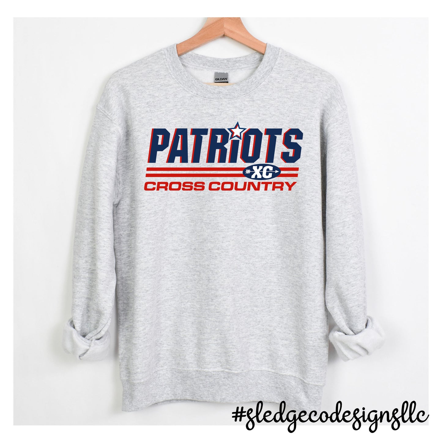 PATRIOTS | CROSS COUNTRY | Custom Unisex SWEATSHIRT