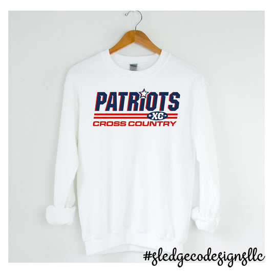 PATRIOTS | CROSS COUNTRY | Custom Unisex SWEATSHIRT