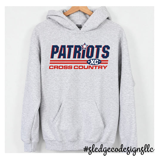 PATRIOTS | CROSS COUNTRY | Custom Unisex HOODIE