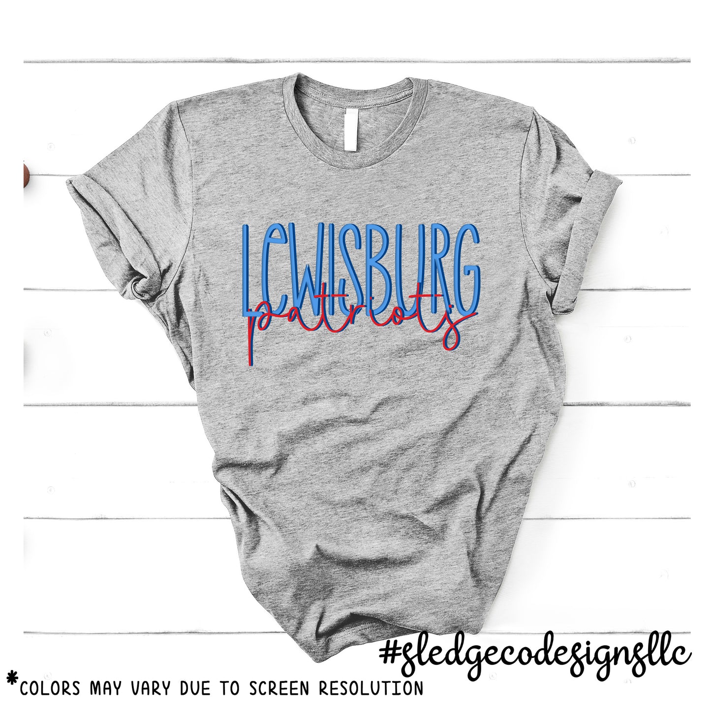 LEWISBURG Patriots DUO | Pats EXCLUSIVE |  UNISEX Custom Tshirt