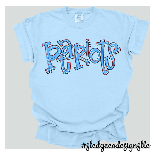 PATRIOTS | SKETCHED | UNISEX Custom Tshirt