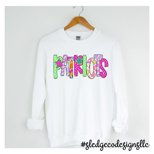 PATRIOTS | ROWDY RETRO | Custom Unisex SWEATSHIRT