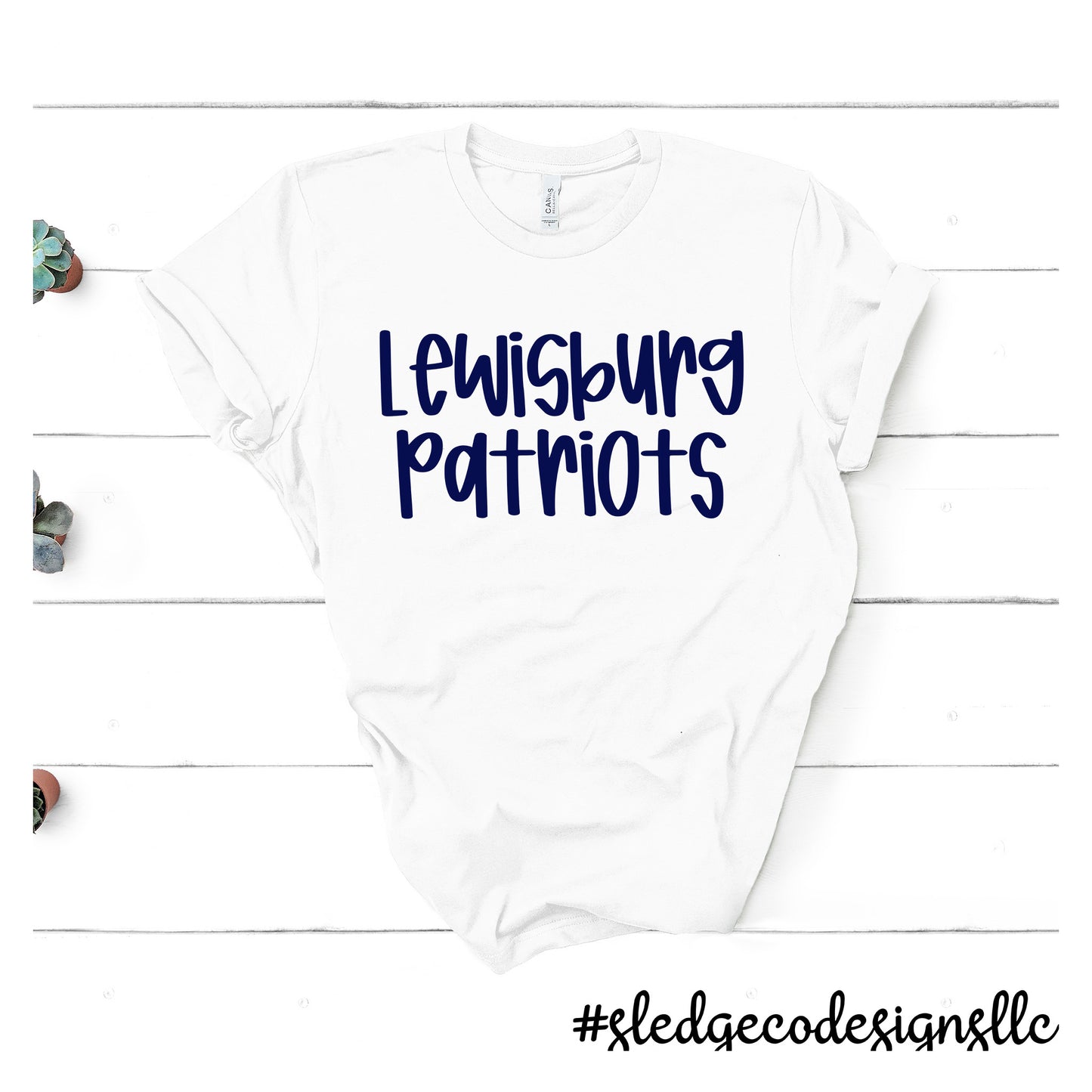 LEWISBURG PATRIOTS | HAND DRAWN |  UNISEX Custom Tshirt