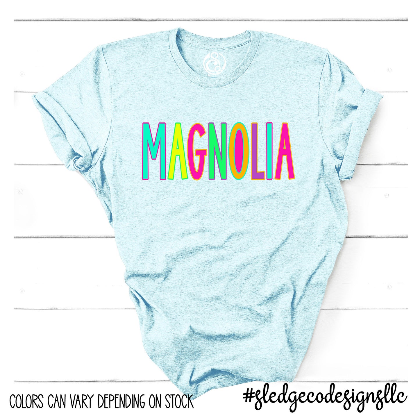 MAGNOLIA HEIGHTS NEON | Custom Unisex Tshirt