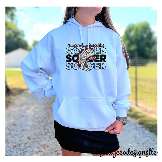 MAGNOLIA HEIGHTS CHIEFS SOCCER | CUSTOM UNISEX HOODIE