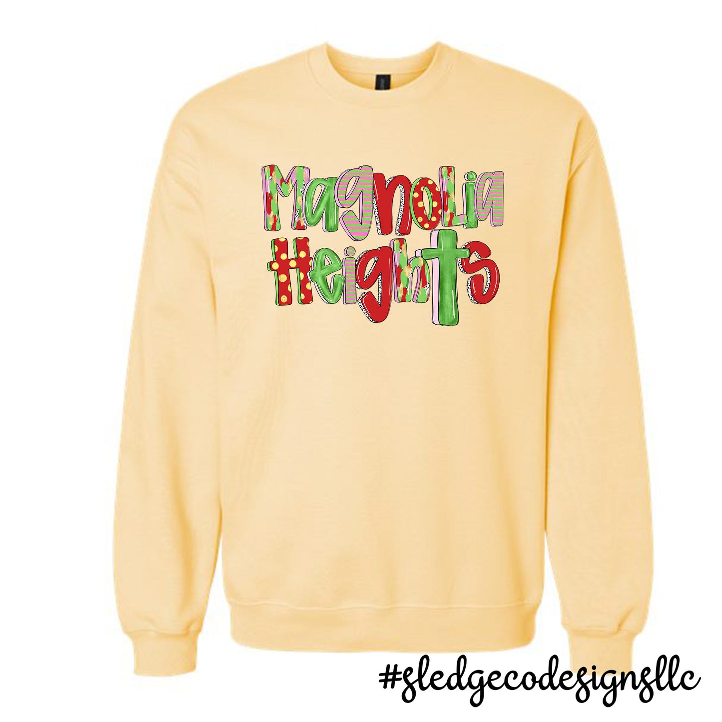 MAGNOLIA HEIGHTS | CHRISTMAS DOODLE | CUSTOM UNISEX SWEATSHIRT