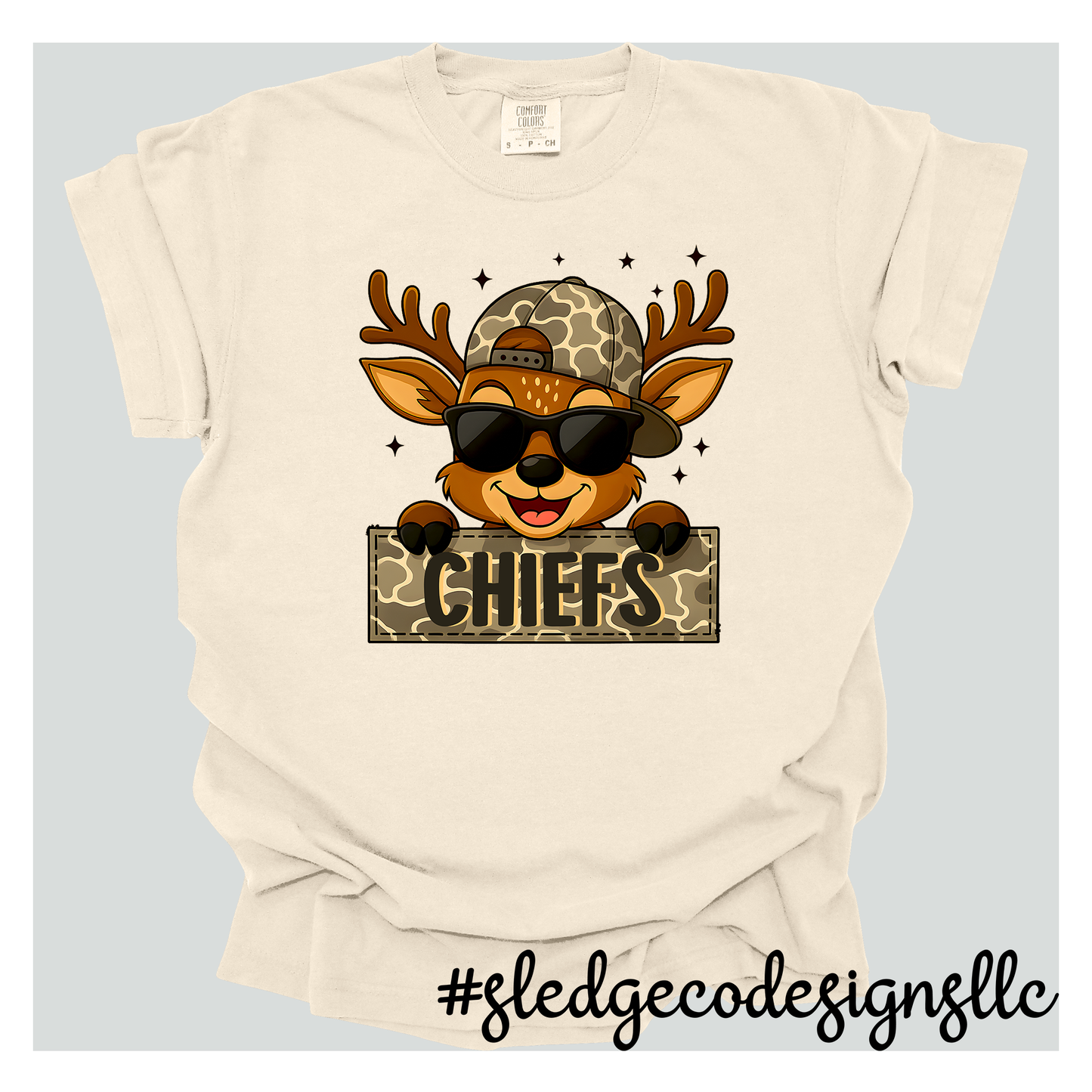 MHS MAGNOLIA HEIGHTS | CHIEFS REINDEER CAMO BOY |  CUSTOM UNISEX TSHIRT
