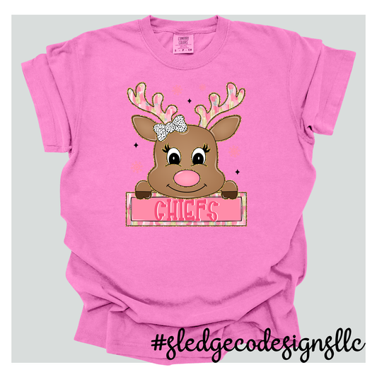MHS MAGNOLIA HEIGHTS | CHIEFS REINDEER | Custom Unisex TSHIRT