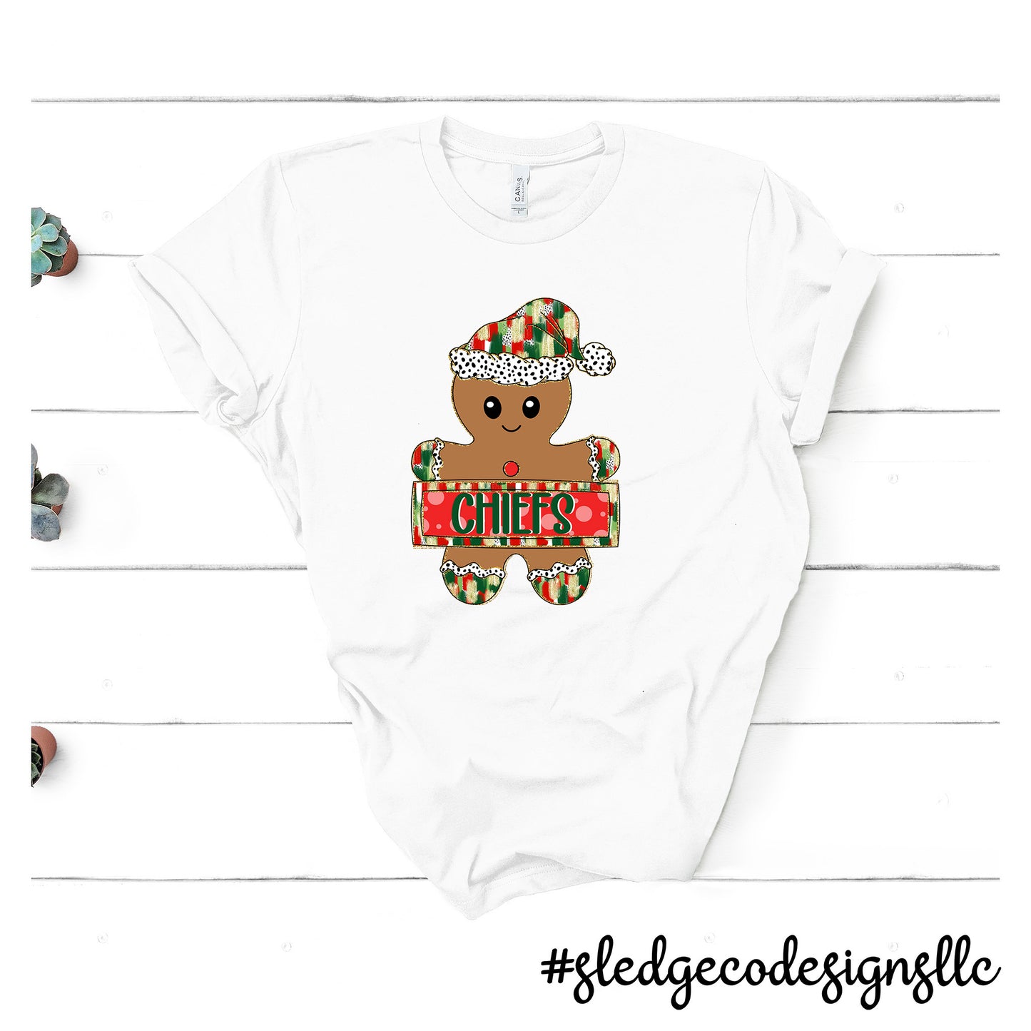 MHS MAGNOLIA HEIGHTS | CHIEFS GINGERBREAD MAN | CUSTOM UNISEX TSHIRT OR SWEATSHIRT